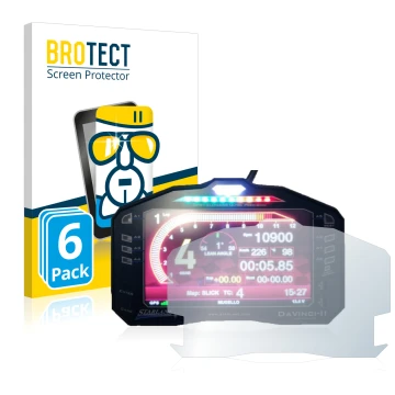 Face avant d’un emballage produit avec le logo de la marque BROTECT. À côté, l’appareil Starlane DaVinci-II S est représenté a