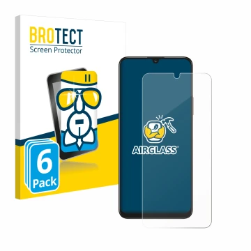 Face avant d’un emballage produit avec le logo de la marque BROTECT. À côté, l’appareil Honor X7 est représenté avec la protec