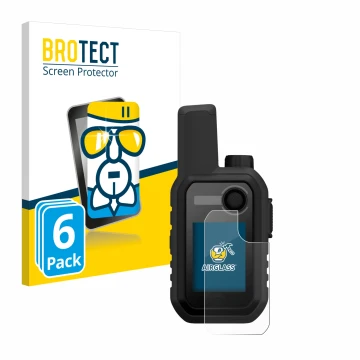 Face avant d’un emballage produit avec le logo de la marque BROTECT. À côté, l’appareil Garmin Alpha 10 K est représenté avec 