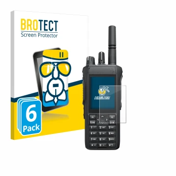 Face avant d’un emballage produit avec le logo de la marque BROTECT. À côté, l’appareil Motorola R7 est représenté avec la pro