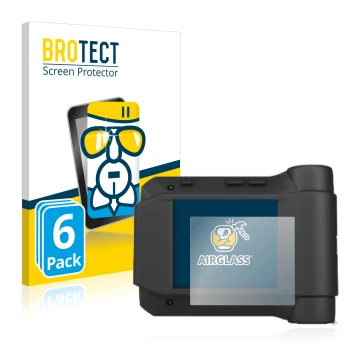 Face avant d’un emballage produit avec le logo de la marque BROTECT. À côté, l’appareil Swissphone s.Quad X35 est représenté a