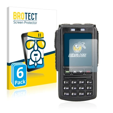 Face avant d’un emballage produit avec le logo de la marque BROTECT. À côté, l’appareil AnyTone BT-01 est représenté avec la p