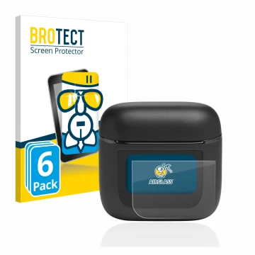 Face avant d’un emballage produit avec le logo de la marque BROTECT. À côté, l’appareil JBL Tour Pro 2 est représenté avec la 