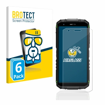 Face avant d’un emballage produit avec le logo de la marque BROTECT. À côté, l’appareil Doogee S41 Pro est représenté avec la 