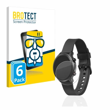 Face avant d’un emballage produit avec le logo de la marque BROTECT. À côté, l’appareil Doro Watch est représenté avec la prot