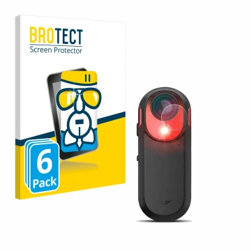 Face avant d’un emballage produit avec le logo de la marque BROTECT. À côté, l’appareil Garmin Varia RCT 715 est représenté av