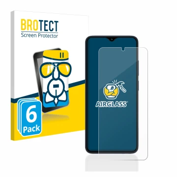 Face avant d’un emballage produit avec le logo de la marque BROTECT. À côté, l’appareil Xiaomi Redmi 12C est représenté avec l
