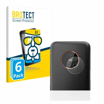 Face avant d’un emballage produit avec le logo de la marque BROTECT. À côté, l’appareil Gigaset GX6 (Caméra UNIQUEMENT) est re