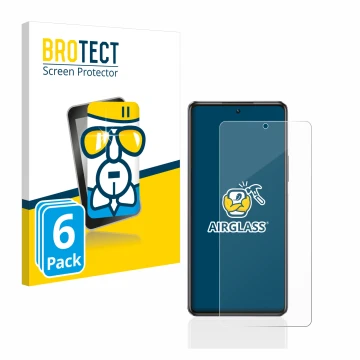 Face avant d’un emballage produit avec le logo de la marque BROTECT. À côté, l’appareil Infinix Note 30 5G est représenté avec