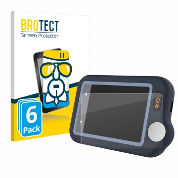 Face avant d’un emballage produit avec le logo de la marque BROTECT. À côté, l’appareil Wellue Pulsebit EX EKG est représenté 