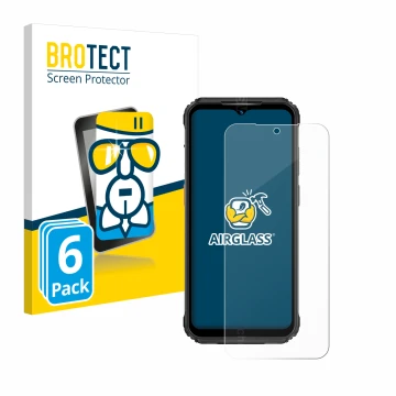 Face avant d’un emballage produit avec le logo de la marque BROTECT. À côté, l’appareil Ulefone Armor 21 est représenté avec l