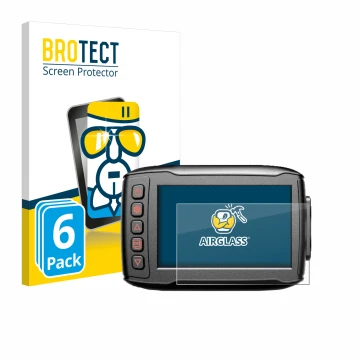 Face avant d’un emballage produit avec le logo de la marque BROTECT. À côté, l’appareil Blueskysea DV999 est représenté avec l