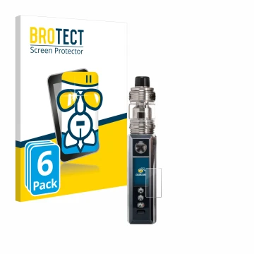 Face avant d’un emballage produit avec le logo de la marque BROTECT. À côté, l’appareil Voopoo Drag M100S est représenté avec 