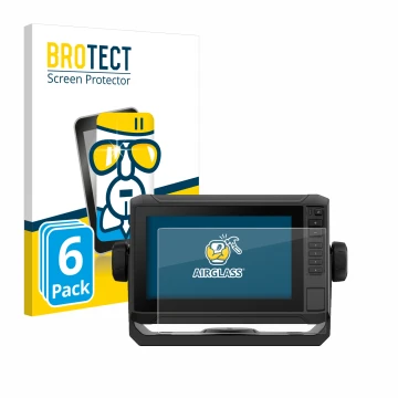 Face avant d’un emballage produit avec le logo de la marque BROTECT. À côté, l’appareil Garmin ECHOMAP UHD2 7