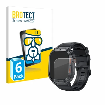 Face avant d’un emballage produit avec le logo de la marque BROTECT. À côté, l’appareil GaWear K57PRO 1.96
