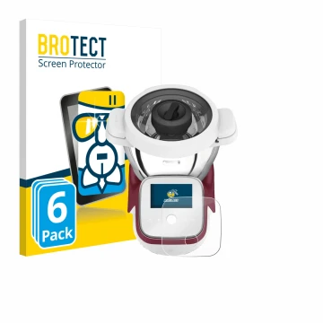 Face avant d’un emballage produit avec le logo de la marque BROTECT. À côté, l’appareil Moulinex i-Companion Touch XL est repr