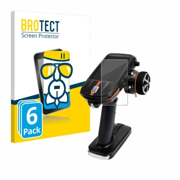 Face avant d’un emballage produit avec le logo de la marque BROTECT. À côté, l’appareil RadioLink RC8X est représenté avec la 