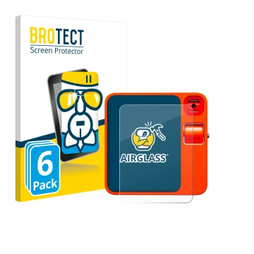 Face avant d’un emballage produit avec le logo de la marque BROTECT. À côté, l’appareil rabbit r1 est représenté avec la prote