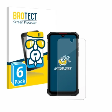 Face avant d’un emballage produit avec le logo de la marque BROTECT. À côté, l’appareil Hotwav Cyber 9 Pro est représenté avec