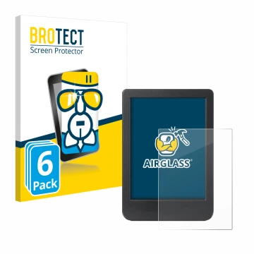 Face avant d’un emballage produit avec le logo de la marque BROTECT. À côté, l’appareil Kobo Clara Colour est représenté avec 