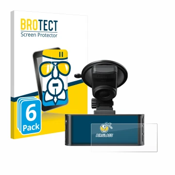 Face avant d’un emballage produit avec le logo de la marque BROTECT. À côté, l’appareil Redtiger F7NS 4K est représenté avec l