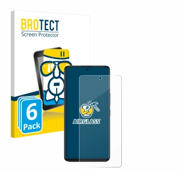 Face avant d’un emballage produit avec le logo de la marque BROTECT. À côté, l’appareil Infinix GT 20 Pro est représenté avec 