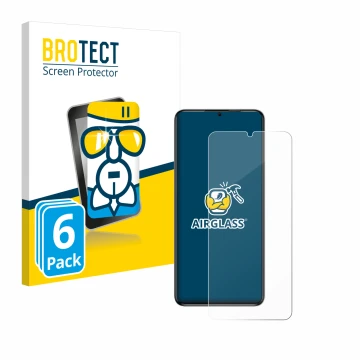Face avant d’un emballage produit avec le logo de la marque BROTECT. À côté, l’appareil Oukitel C50 est représenté avec la pro