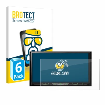 Face avant d’un emballage produit avec le logo de la marque BROTECT. À côté, l’appareil Pioneer AVH-Z9200DAB est représenté av