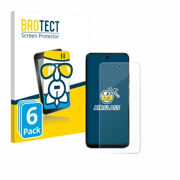Face avant d’un emballage produit avec le logo de la marque BROTECT. À côté, l’appareil Motorola G34 5G est représenté avec la