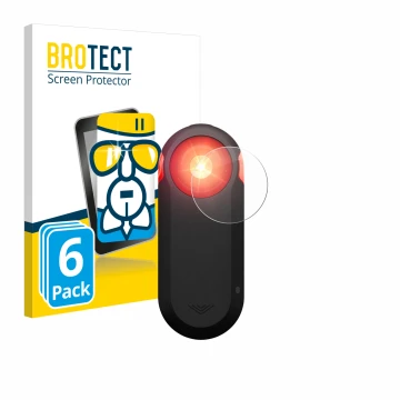 Face avant d’un emballage produit avec le logo de la marque BROTECT. À côté, l’appareil Garmin Varia RTL516 est représenté ave