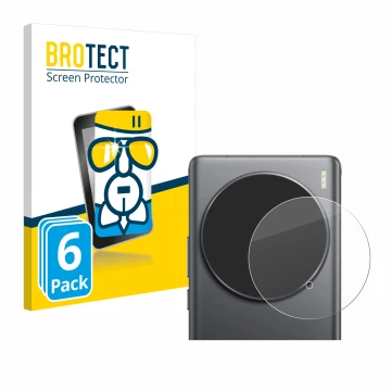 Face avant d’un emballage produit avec le logo de la marque BROTECT. À côté, l’appareil Vivo X100 Ultra (Caméra UNIQUEMENT) es