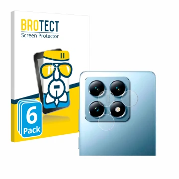 Face avant d’un emballage produit avec le logo de la marque BROTECT. À côté, l’appareil Xiaomi 14T (Caméra UNIQUEMENT) est rep