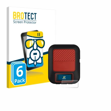 Face avant d’un emballage produit avec le logo de la marque BROTECT. À côté, l’appareil Garmin inReach Messenger Plus est repr