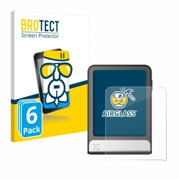 Face avant d’un emballage produit avec le logo de la marque BROTECT. À côté, l’appareil Ledger Flex est représenté avec la pro