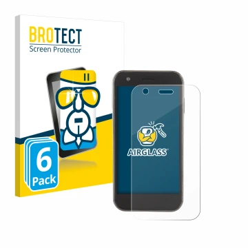 Face avant d’un emballage produit avec le logo de la marque BROTECT. À côté, l’appareil Soyes XS12 est représenté avec la prot