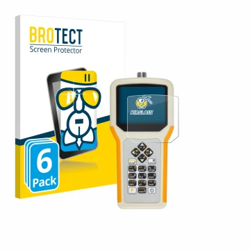 Face avant d’un emballage produit avec le logo de la marque BROTECT. À côté, l’appareil RigExpert AA-55 Zoom est représenté av