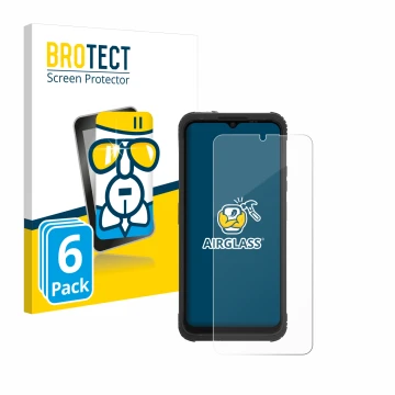 Face avant d’un emballage produit avec le logo de la marque BROTECT. À côté, l’appareil AGM H Max est représenté avec la prote