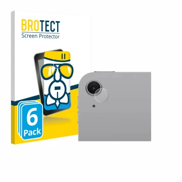 Face avant d’un emballage produit avec le logo de la marque BROTECT. À côté, l’appareil Apple iPad Air 11