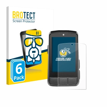 Face avant d’un emballage produit avec le logo de la marque BROTECT. À côté, l’appareil Wahoo Elemnt Bolt 3 est représenté ave