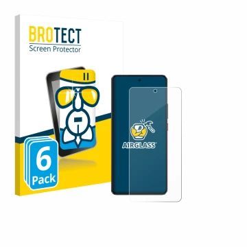 Face avant d’un emballage produit avec le logo de la marque BROTECT. À côté, l’appareil realme GT 7 est représenté avec la pro