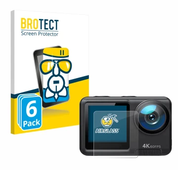 Face avant d’un emballage produit avec le logo de la marque BROTECT. À côté, l’appareil Wolfang GA420 est représenté avec la p