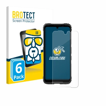 Face avant d’un emballage produit avec le logo de la marque BROTECT. À côté, l’appareil Hammer Blade 5G est représenté avec la