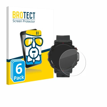 Face avant d’un emballage produit avec le logo de la marque BROTECT. À côté, l’appareil Crivit Sport-Smartwatch est représenté