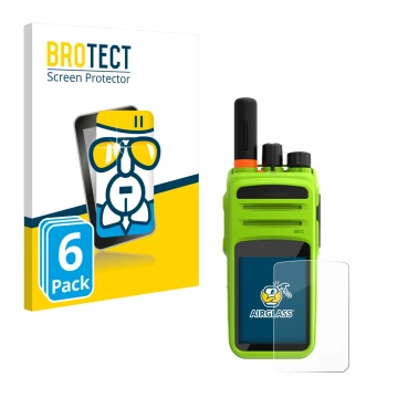 Face avant d’un emballage produit avec le logo de la marque BROTECT. À côté, l’appareil Talkpod N58 Plus est représenté avec l