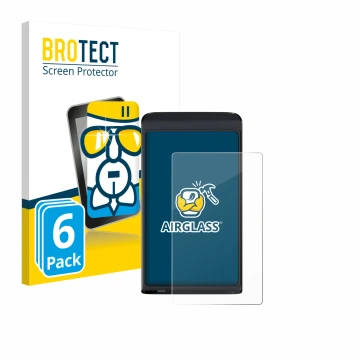 Face avant d’un emballage produit avec le logo de la marque BROTECT. À côté, l’appareil Vasco Translator Q1 est représenté ave