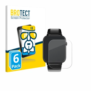 Face avant d’un emballage produit avec le logo de la marque BROTECT. À côté, l’appareil Oukitel V3 1.83