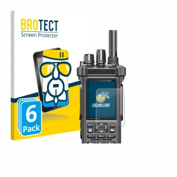 Face avant d’un emballage produit avec le logo de la marque BROTECT. À côté, l’appareil Radtel RT-950 Pro est représenté avec 