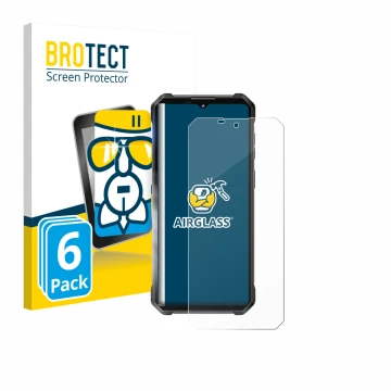 Face avant d’un emballage produit avec le logo de la marque BROTECT. À côté, l’appareil Oukitel WP53 Pro est représenté avec l
