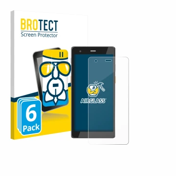 Face avant d’un emballage produit avec le logo de la marque BROTECT. À côté, l’appareil Scorpion 6X V2 est représenté avec la 