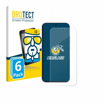 Face avant d’un emballage produit avec le logo de la marque BROTECT. À côté, l’appareil Oppo Reno 15 Pro est représenté avec l
